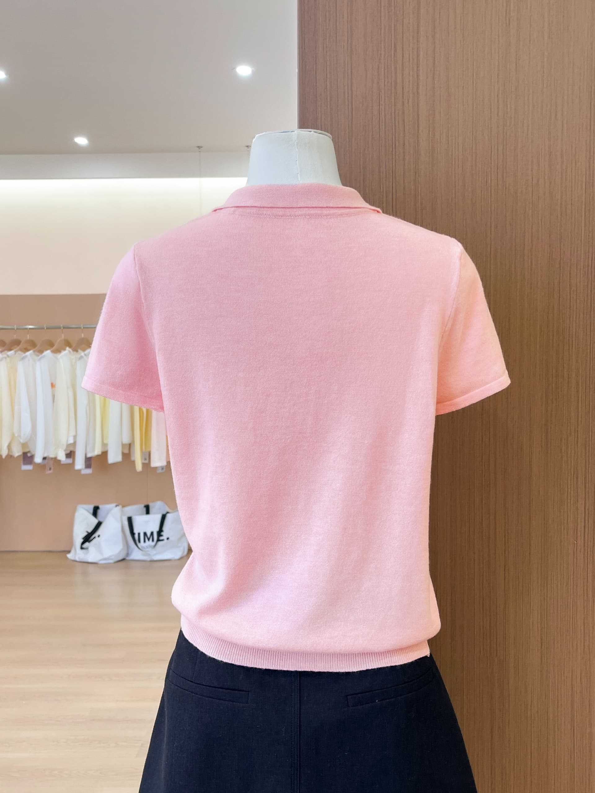 실사 질감 대법원 폴로 칼라 polo 반팔 슬림해 보이는 얇은 스타일 맨위 상세 이미지 8