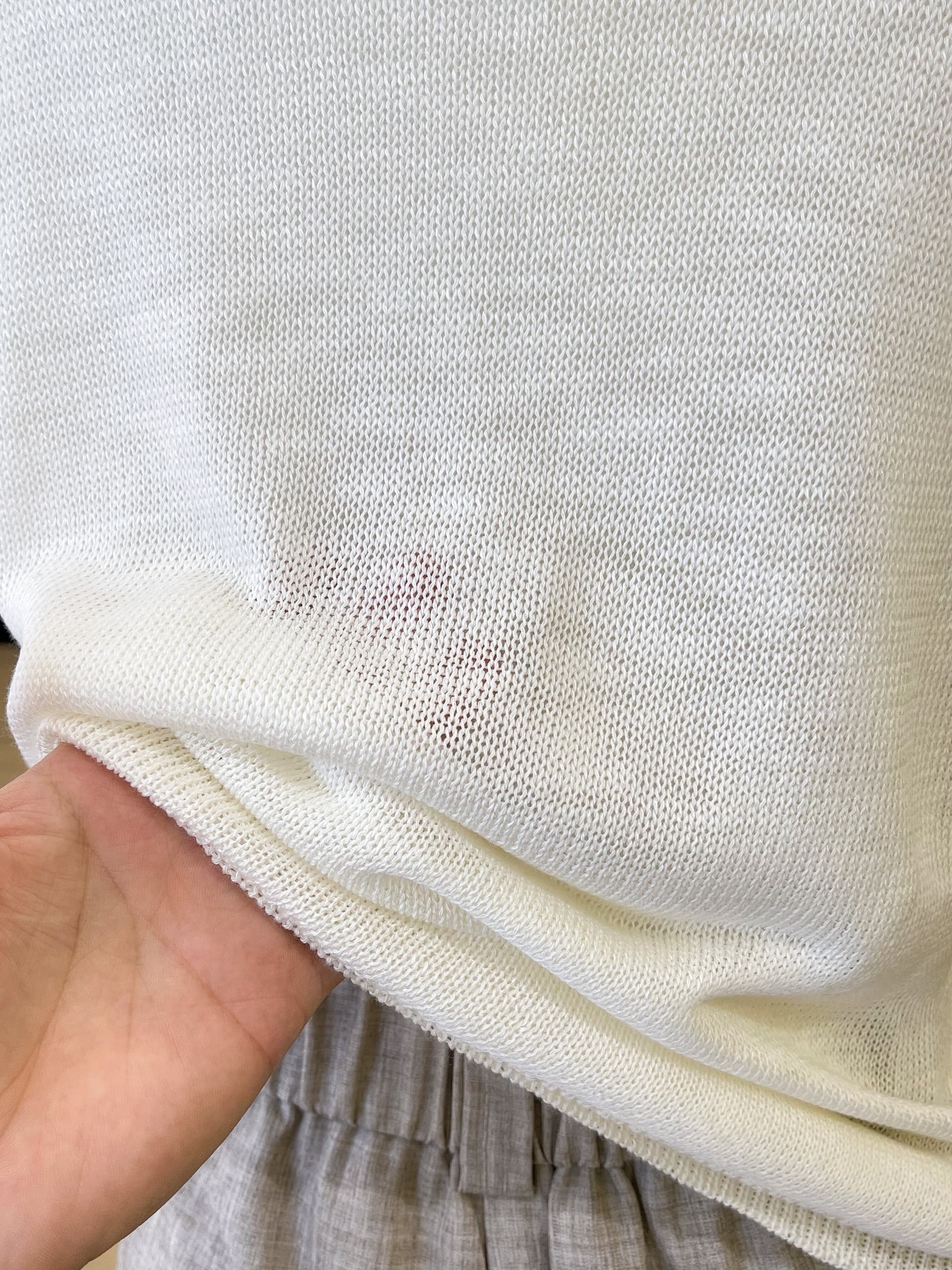 실사 한 부서 미니멀리즘 POLO 칼라 니트 조끼 여성 여름 몸매 가꾸기 슬림해 보이는 패션 어깨 맨위 상세 이미지 8