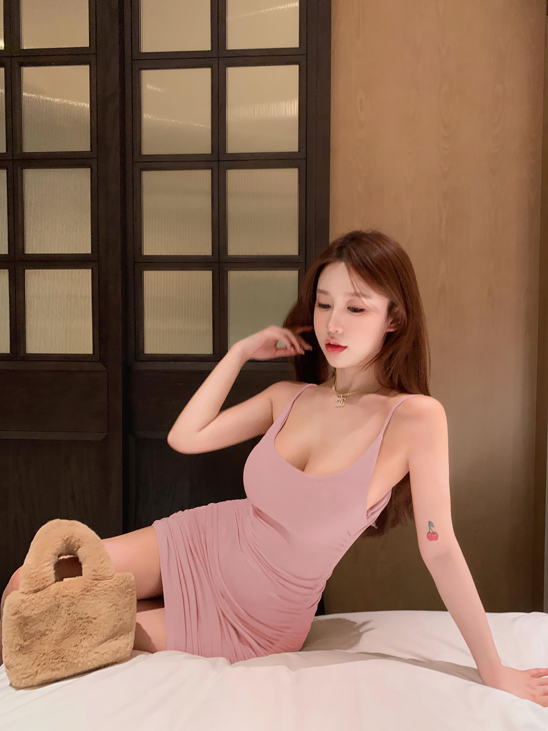 실사 정가 벨트 가슴 패드 섹시함 슬립 여성 드레스 인사이드 가져 가라. 주름 허리 수축 만나는 타이트 스커트 미니 스커트 상세 이미지 41