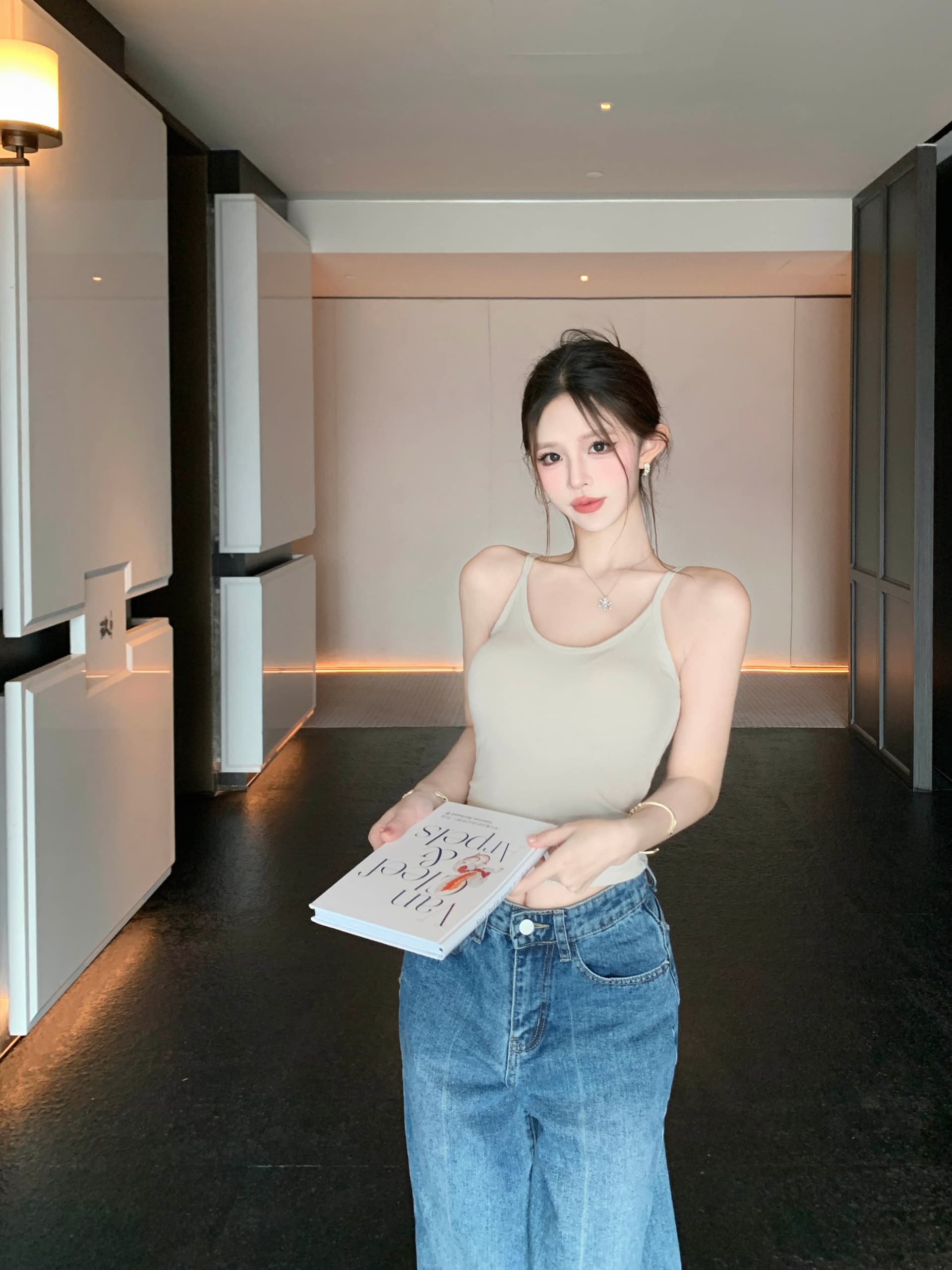 실사 정가 캐미솔 몸매 가꾸기 아름다움 뒤로 상세 이미지 17