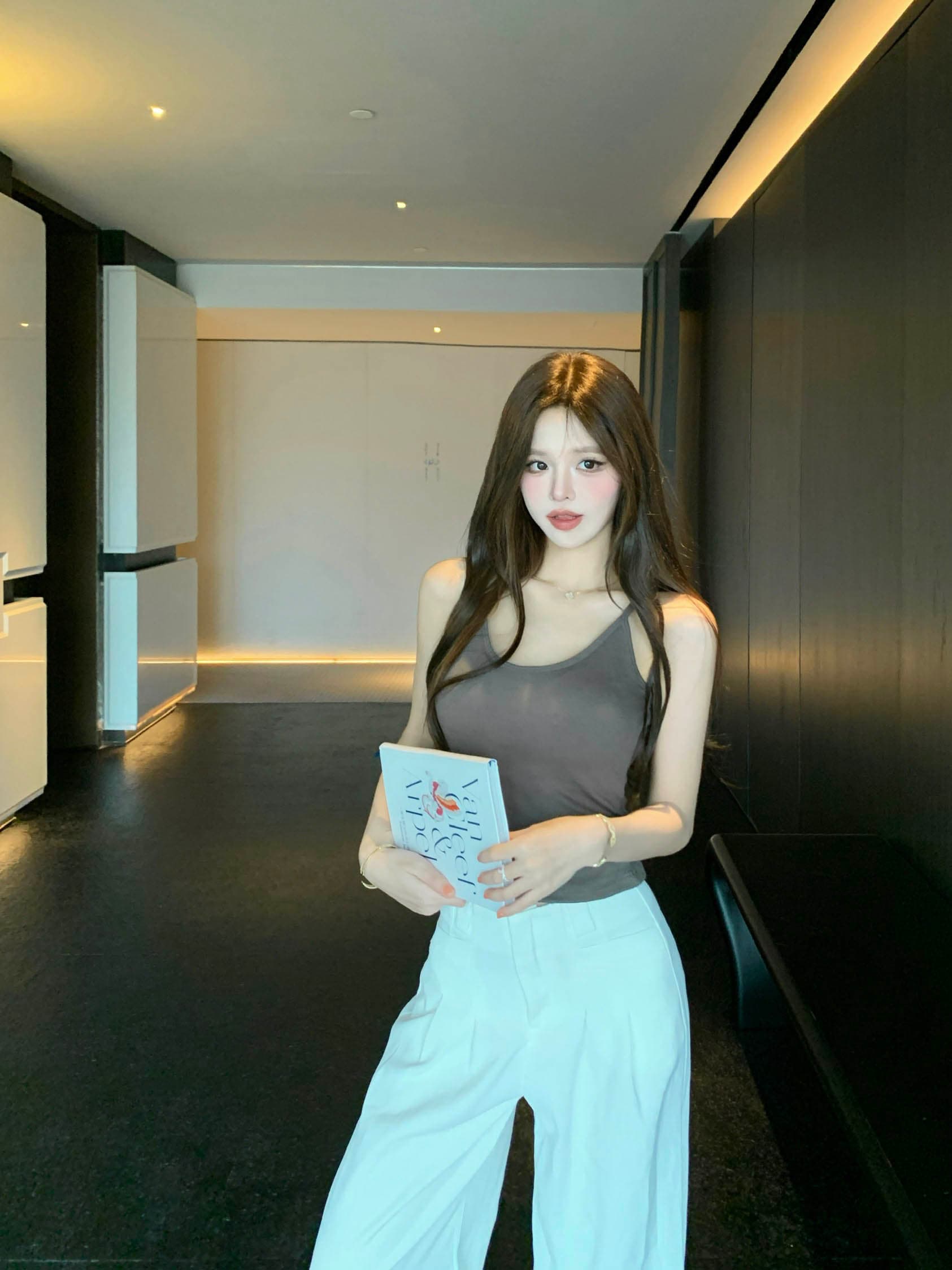 실사 정가 캐미솔 몸매 가꾸기 아름다움 뒤로 상세 이미지 22