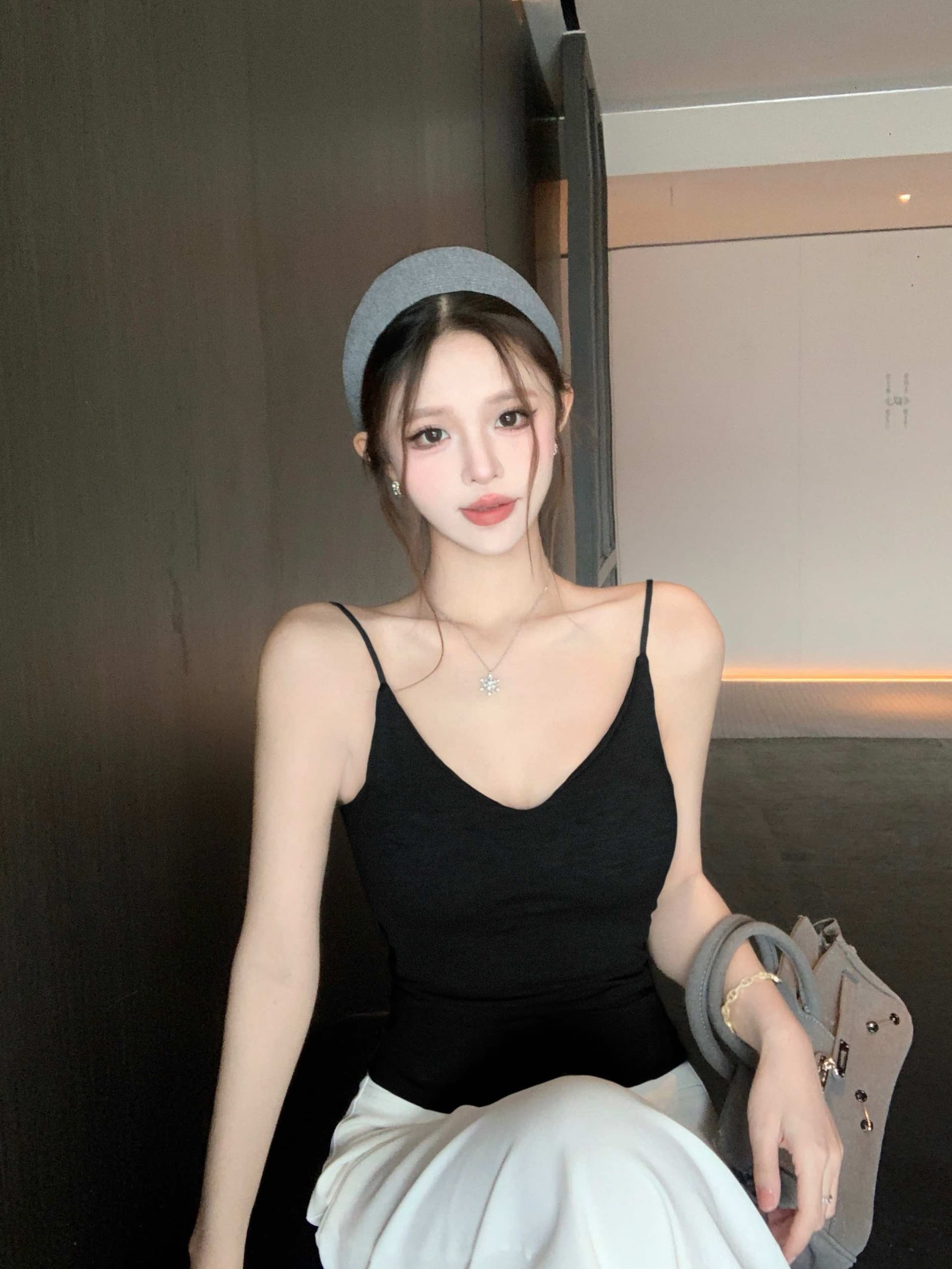 실사 정가 캐미솔 벨트 가슴 패드 이미지 3