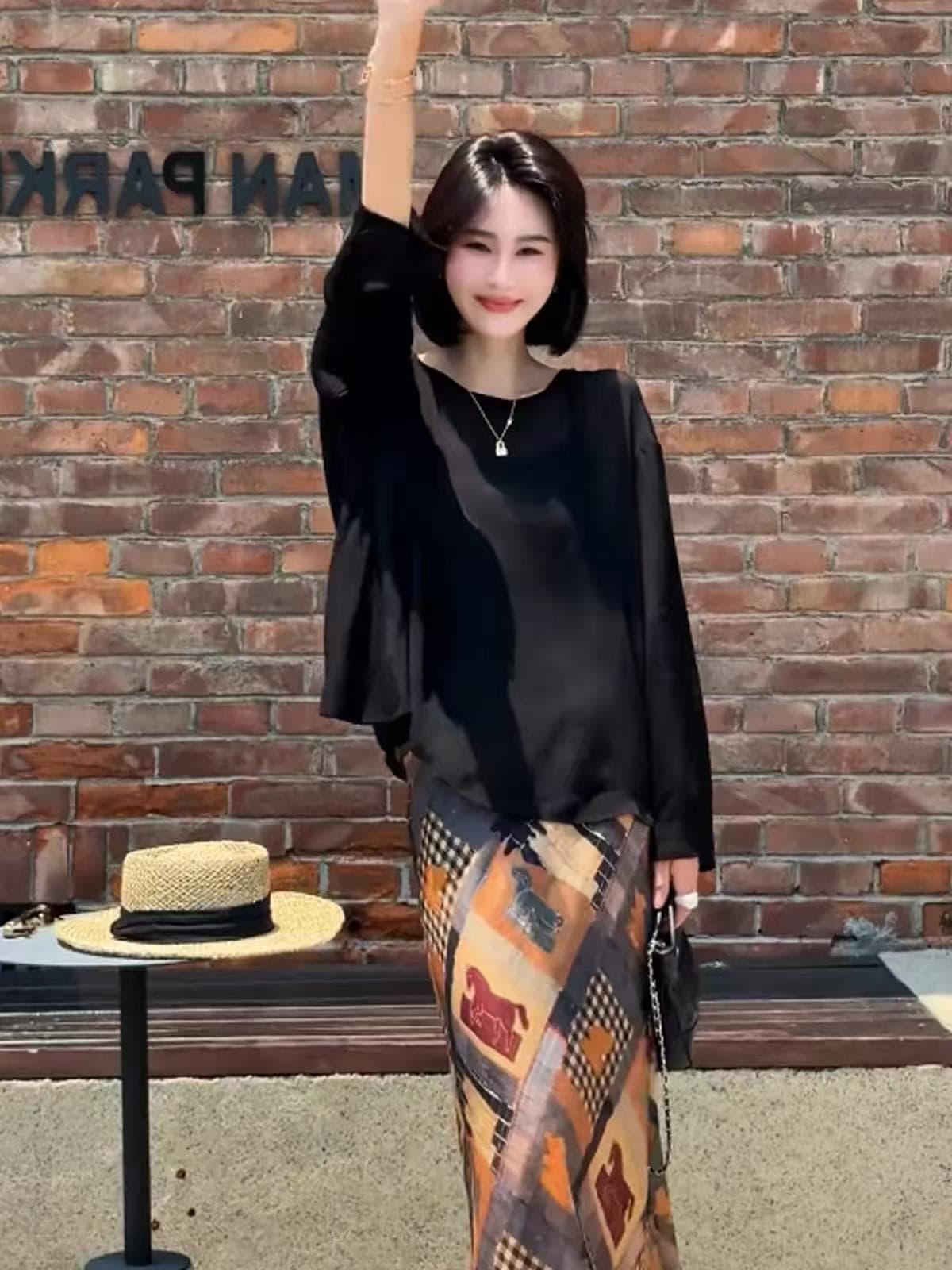 백리스 얇은 스타일 레이스 조각 시폰 셔츠 여성 여름 얇고 가벼운 통기성 루즈핏 슬림해 보이는 외출용 다용도 자외선 차단 블라우스 이미지 3