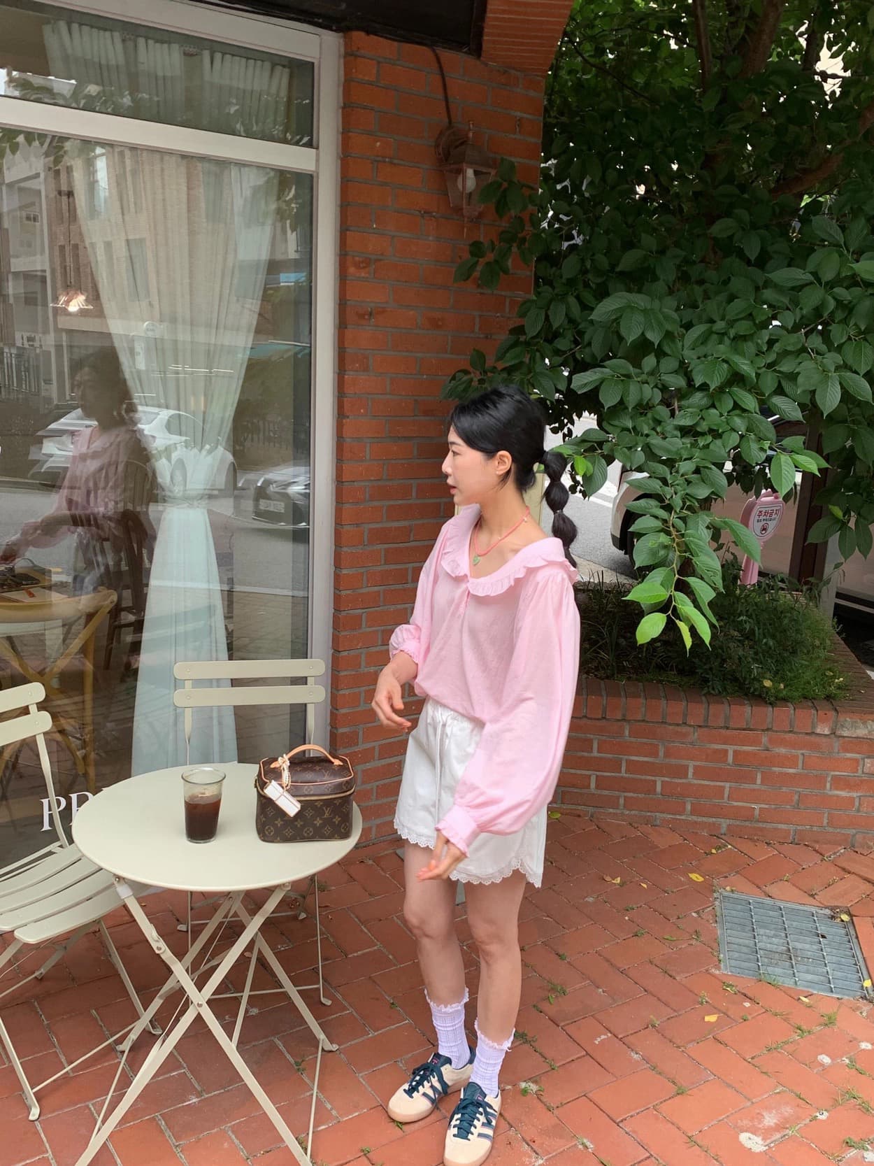 지금 이른 봄 연령 감소 베이비 칼라 품격 캐주얼 셔츠 상세 이미지 8
