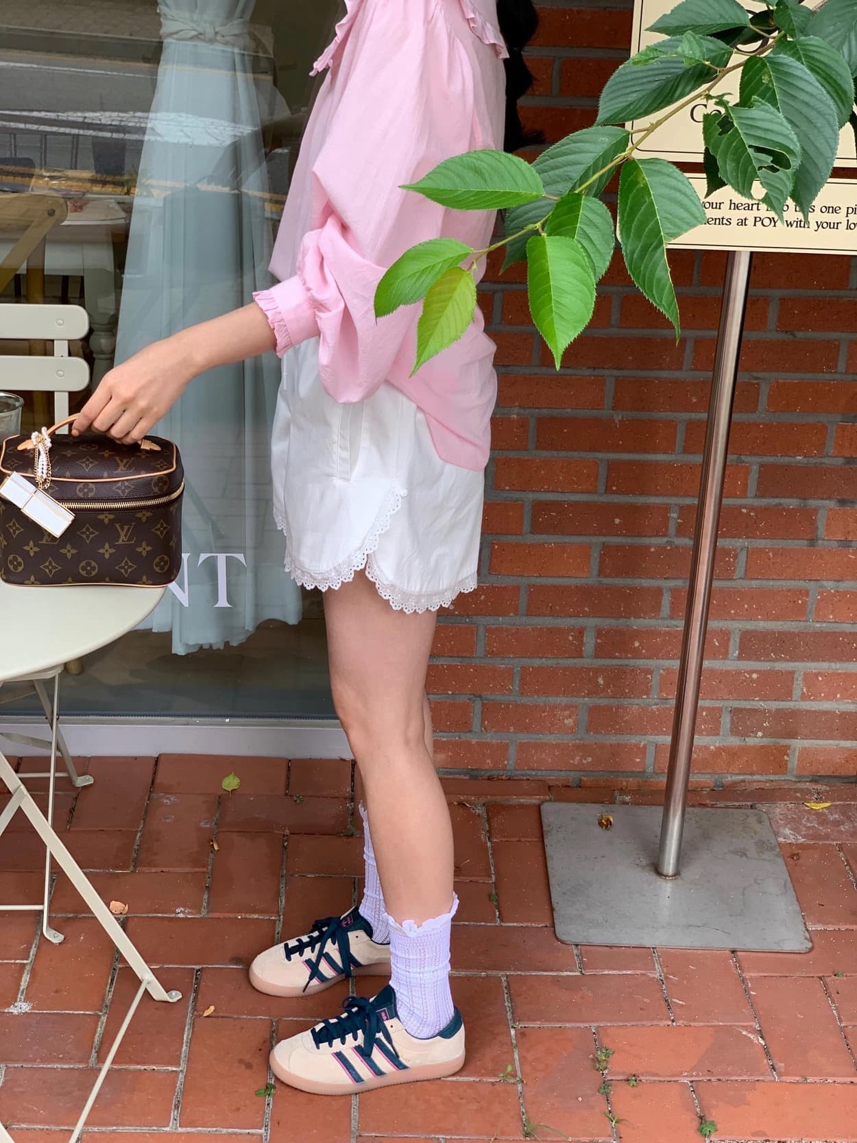 지금 이른 봄 연령 감소 베이비 칼라 품격 캐주얼 셔츠 상세 이미지 5
