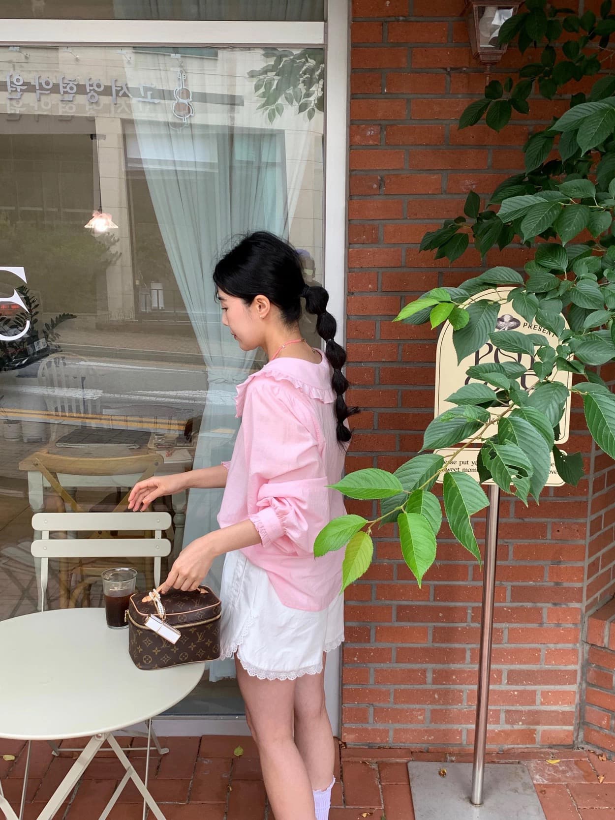 지금 이른 봄 연령 감소 베이비 칼라 품격 캐주얼 셔츠 상세 이미지 13