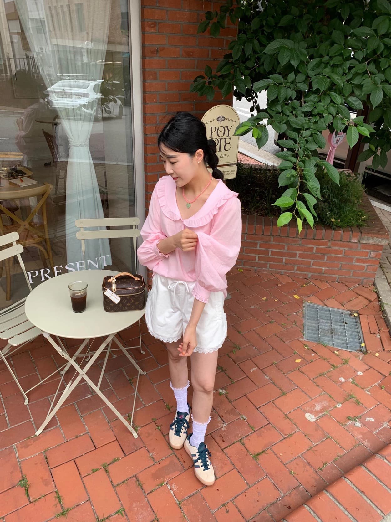 지금 이른 봄 연령 감소 베이비 칼라 품격 캐주얼 셔츠 상세 이미지 14
