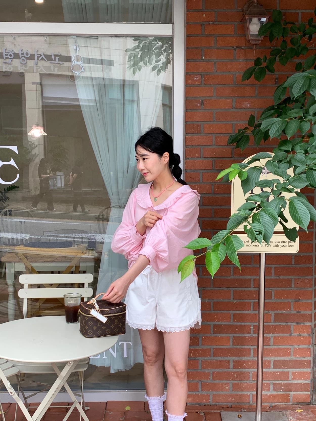 지금 이른 봄 연령 감소 베이비 칼라 품격 캐주얼 셔츠 상세 이미지 15