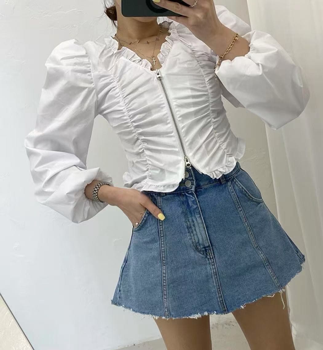재고 있음 디자인 센스 연령 감소 다용도 셔츠 이미지 3