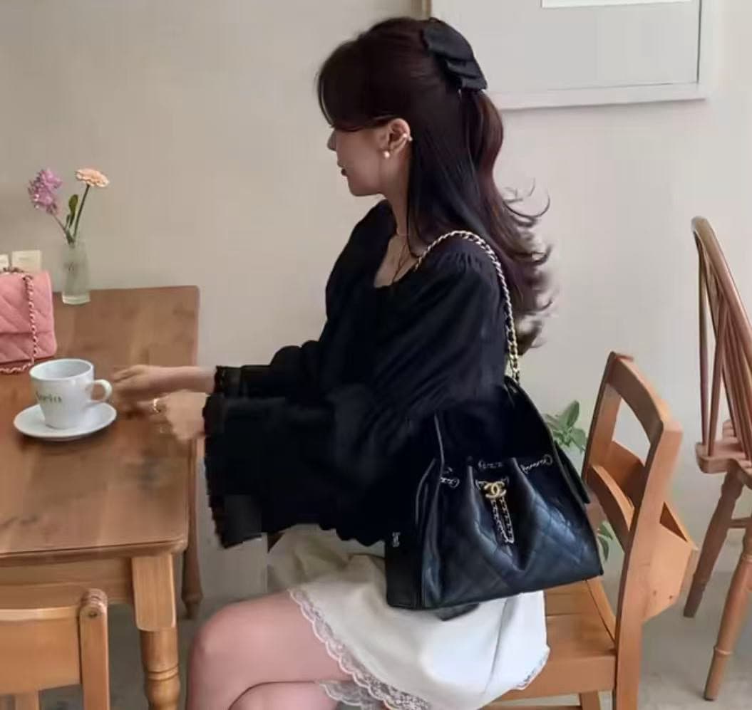 재고 있음 우아함 품격 광장 칼라 셔츠 상세 이미지 18