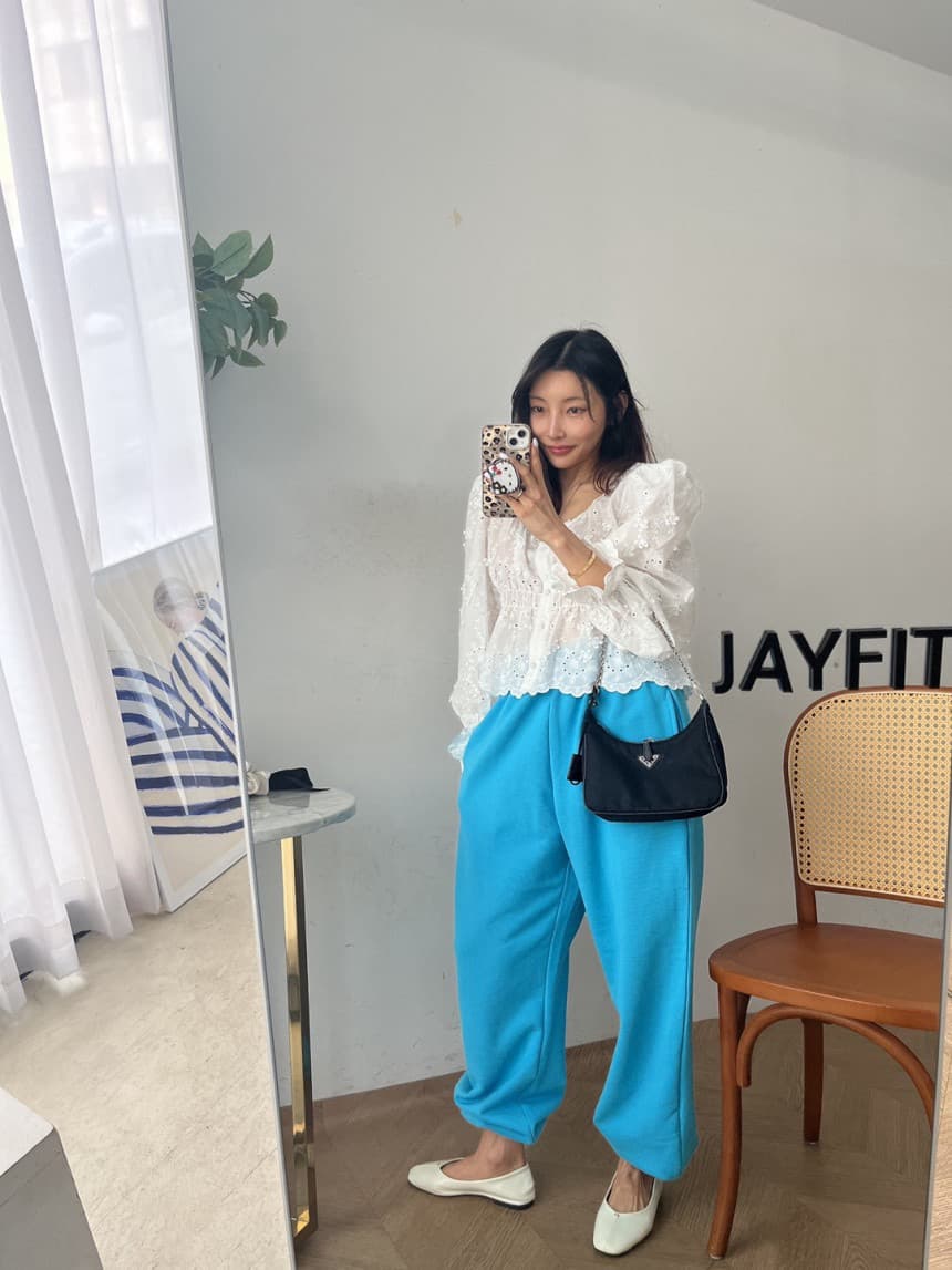 재고 있음 작은 대중 달콤함 품격 셔츠 상세 이미지 13