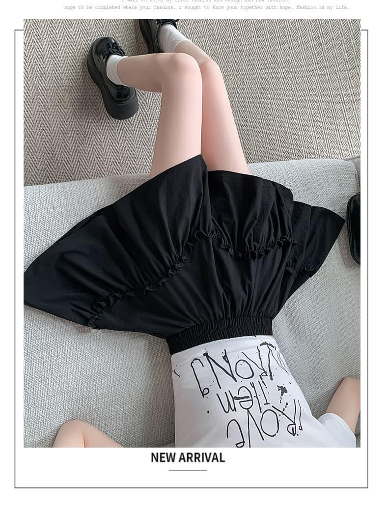 실사 여름 다용도 퍼프 케이크 드레스 한 마디 반신 스커트 디자인 센스 작은 대중 ins 하이웨이스트 미니 스커트 불규칙 상세 이미지 23