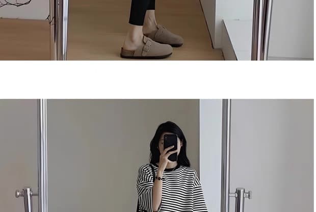 여름 나가라. 루즈핏 스트라이프 먹이주기 맨위 상세 이미지 22