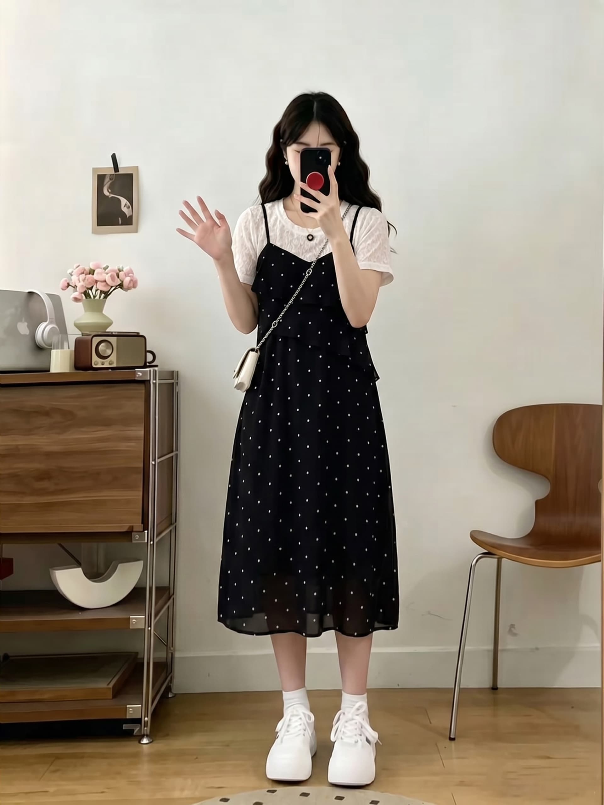 여름 새로운 패션 캐주얼 꽃무늬 수유 드레스 불규칙 레이스 디자인 센스 나가라. 먹이주기 드레스 상세 이미지 5