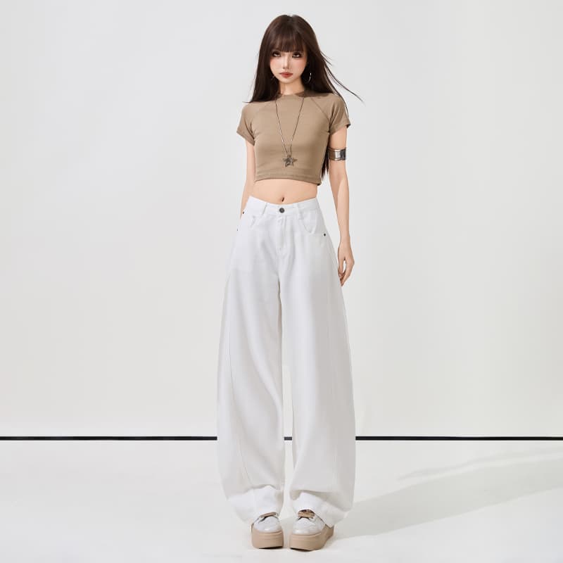 슈퍼 부드러운 라이 경기 서울 마이크로 모통이 칼 청바지 2026 봄 새로운