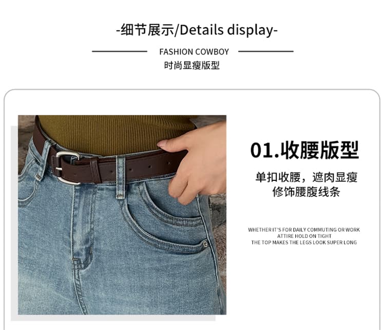 한 부서 데님 캐주얼 반바지 여성 26 여름 새로운 개인 다용도 루즈핏 핫 바지 벨트 포함 상세 이미지 10