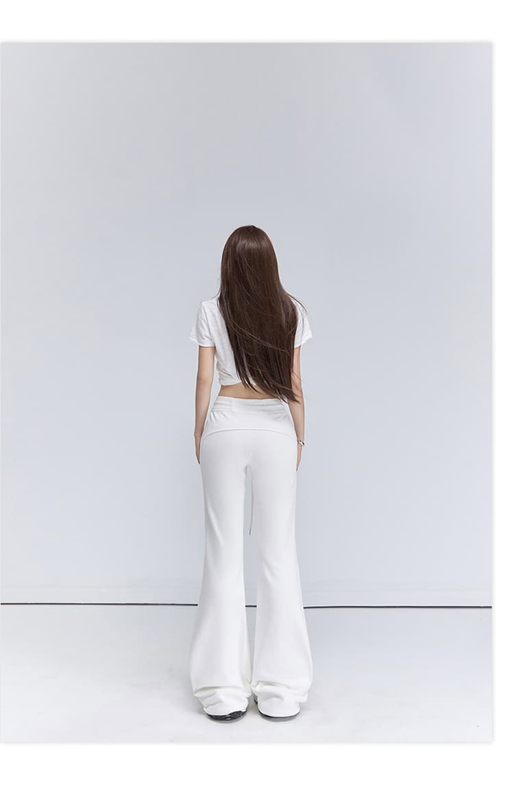 도파민 진짜 루즈핏 도루 가을 센스 몸매 가꾸기 나팔 캐주얼 바닥 청소 넓은 다리 여성 상세 이미지 9