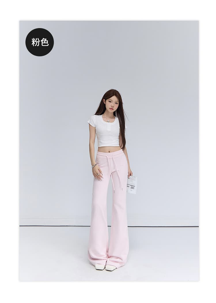 도파민 진짜 루즈핏 도루 가을 센스 몸매 가꾸기 나팔 캐주얼 바닥 청소 넓은 다리 여성 상세 이미지 15