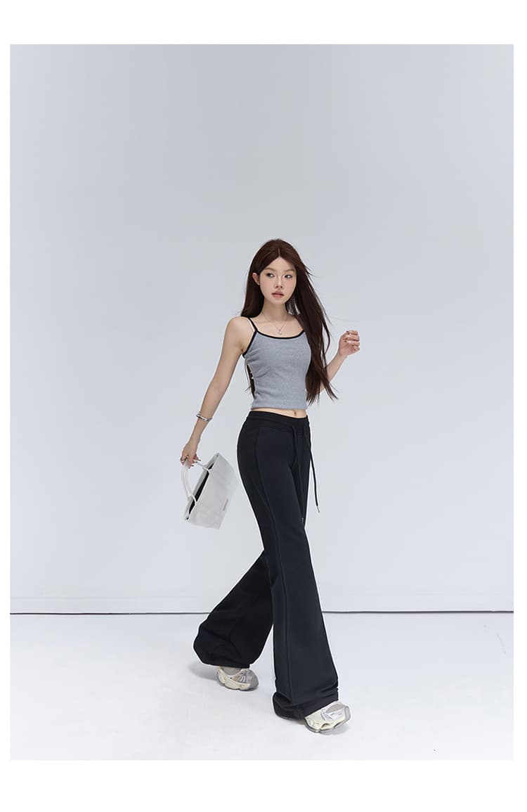 도파민 진짜 루즈핏 도루 가을 센스 몸매 가꾸기 나팔 캐주얼 바닥 청소 넓은 다리 여성 상세 이미지 22