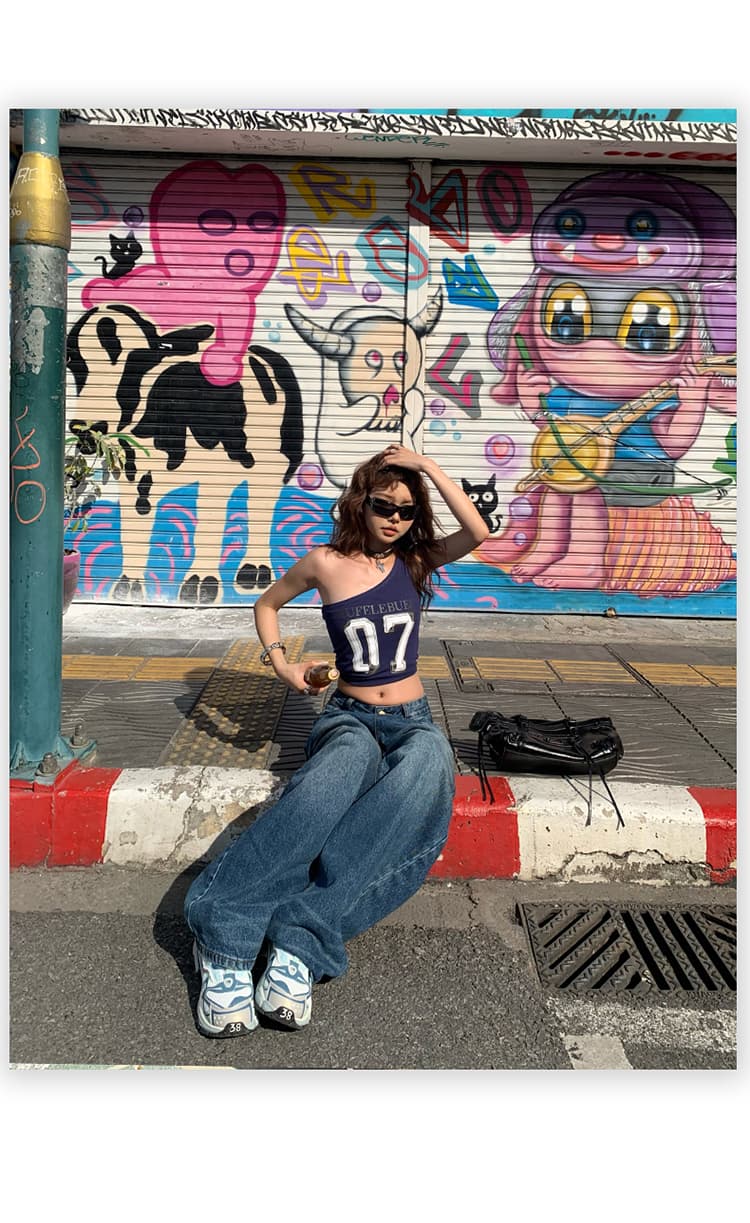 레트로 루즈핏 와이드 레그 팬츠 워크웨어 팬츠 다용도 모통이 칼 바지 청바지 여성 2026 새로운 상세 이미지 12