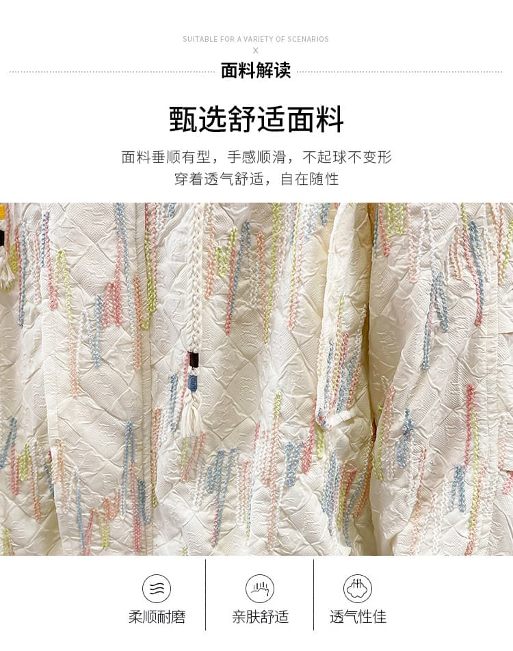 2026 봄 새로운 작은 청신 자수 슈퍼 잘 생긴 연령 감소 학원 스타일 워크웨어 재킷 재킷 다용도 루즈핏 한국 스타일 상세 이미지 5