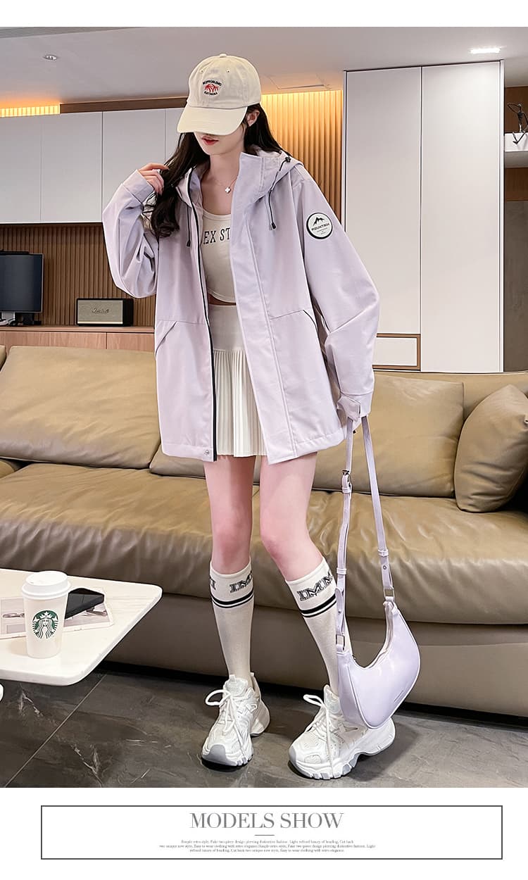 2026 봄 디자인 센스 새로운 한국 스타일 커플룩 야외 방풍 방수 자켓 루즈핏 종류 연령 감소 재킷 트렌디 상세 이미지 19
