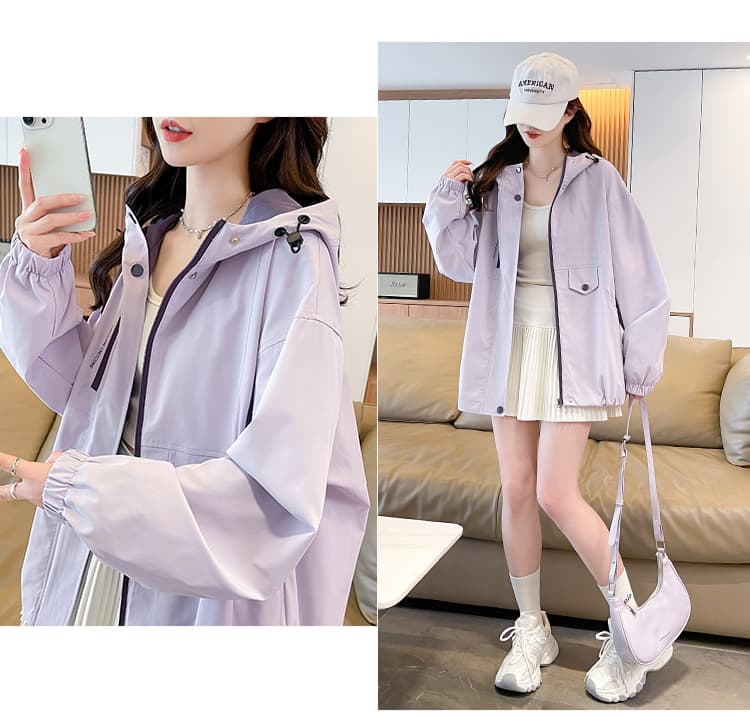 2026 가을 디자인 센스 새로운 한국 스타일 커플룩 워크웨어 여성 코트 방풍 자켓 루즈핏 종류 연령 감소 트렌디 상세 이미지 12