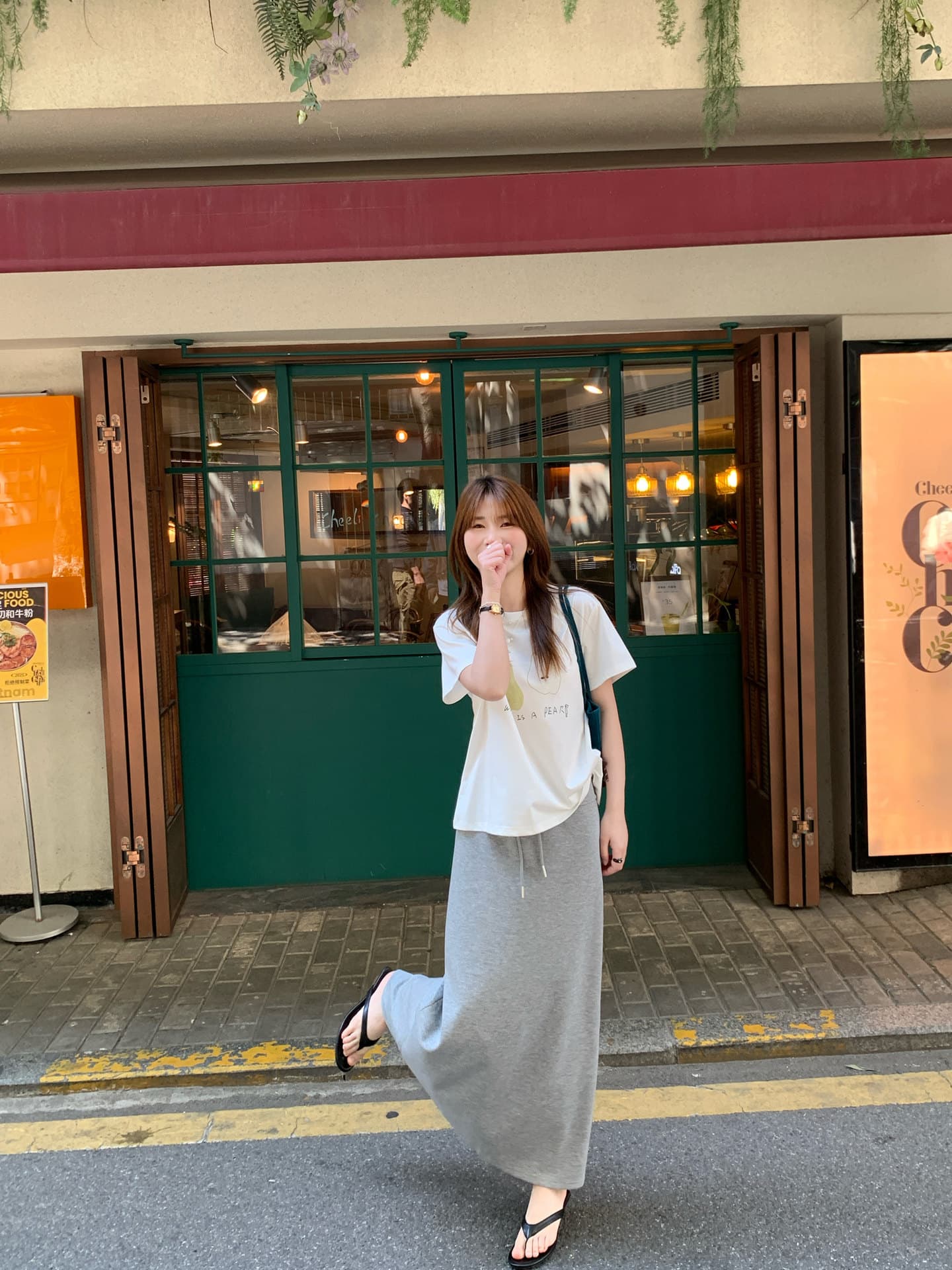 임산부 새로운 펌프 로프 타이트 스커트 롱 스커트 임신 기간 트임 반신 스커트 10 외국 가스 프린트 맨위 임산부 투피스 슈트 로드 중 이미지 4