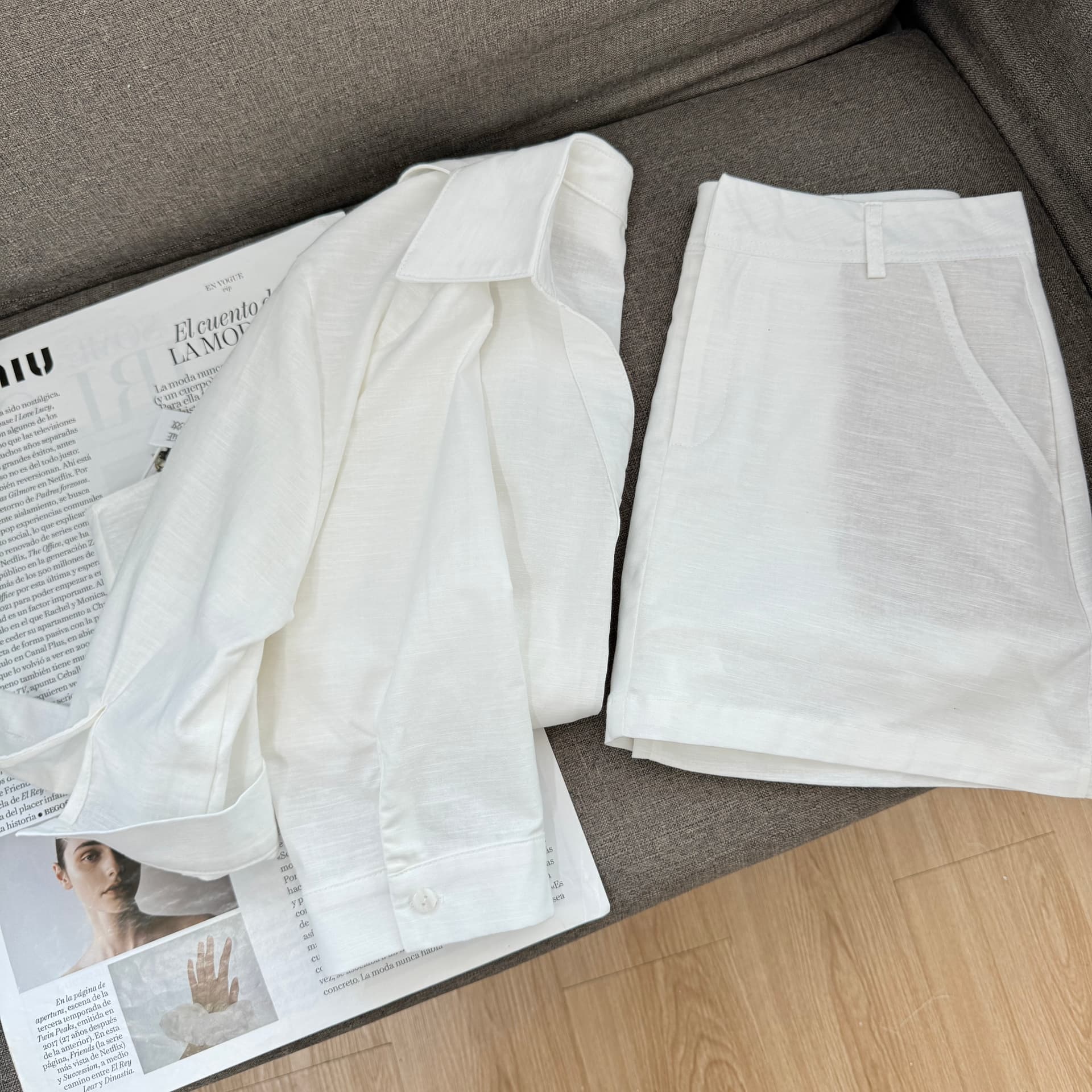 5werkwen 지능 산소 센스 셔츠 새로운 색상 추가 1oo 아마 허리 수축 디스플레이 슬림 지혜 센스 셔츠 스타일 재킷 상세 이미지 7