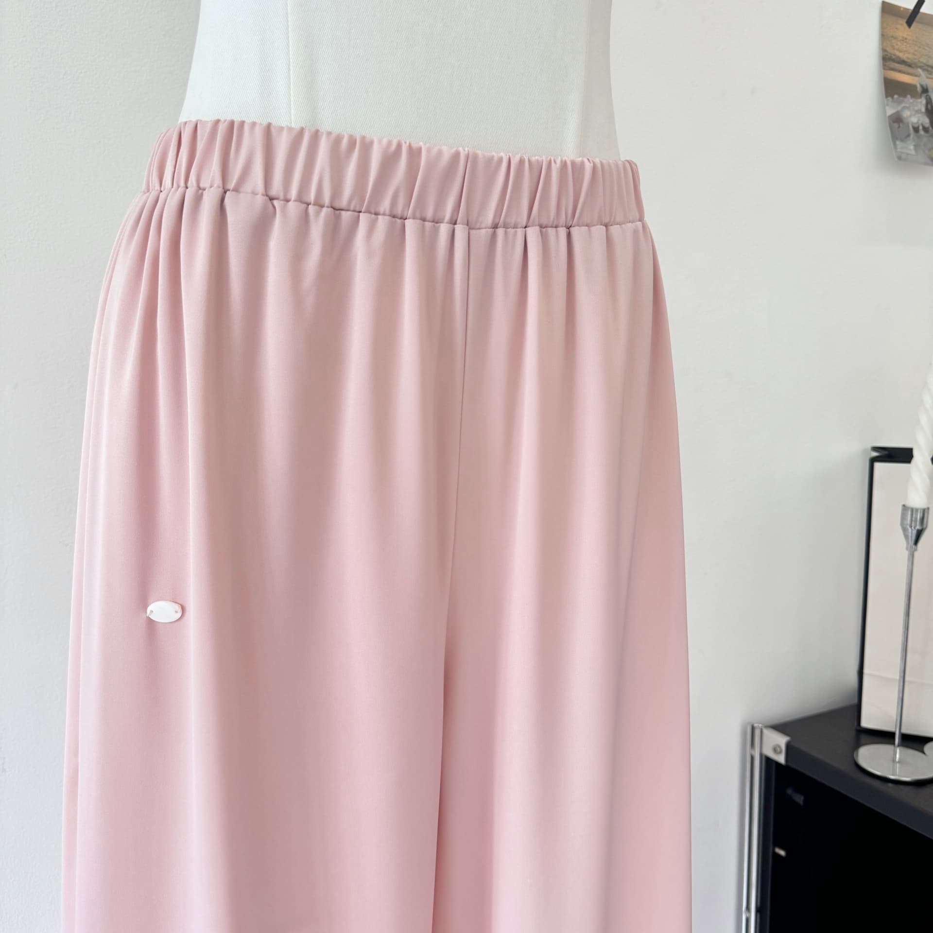 jmshop 산소 바지 화이트 아세트산 와이드 레깅스 바지 여름 얇은 스타일 도루 피하다. 차가운 바지 스트레이트 캐주얼 바지 상세 이미지 7