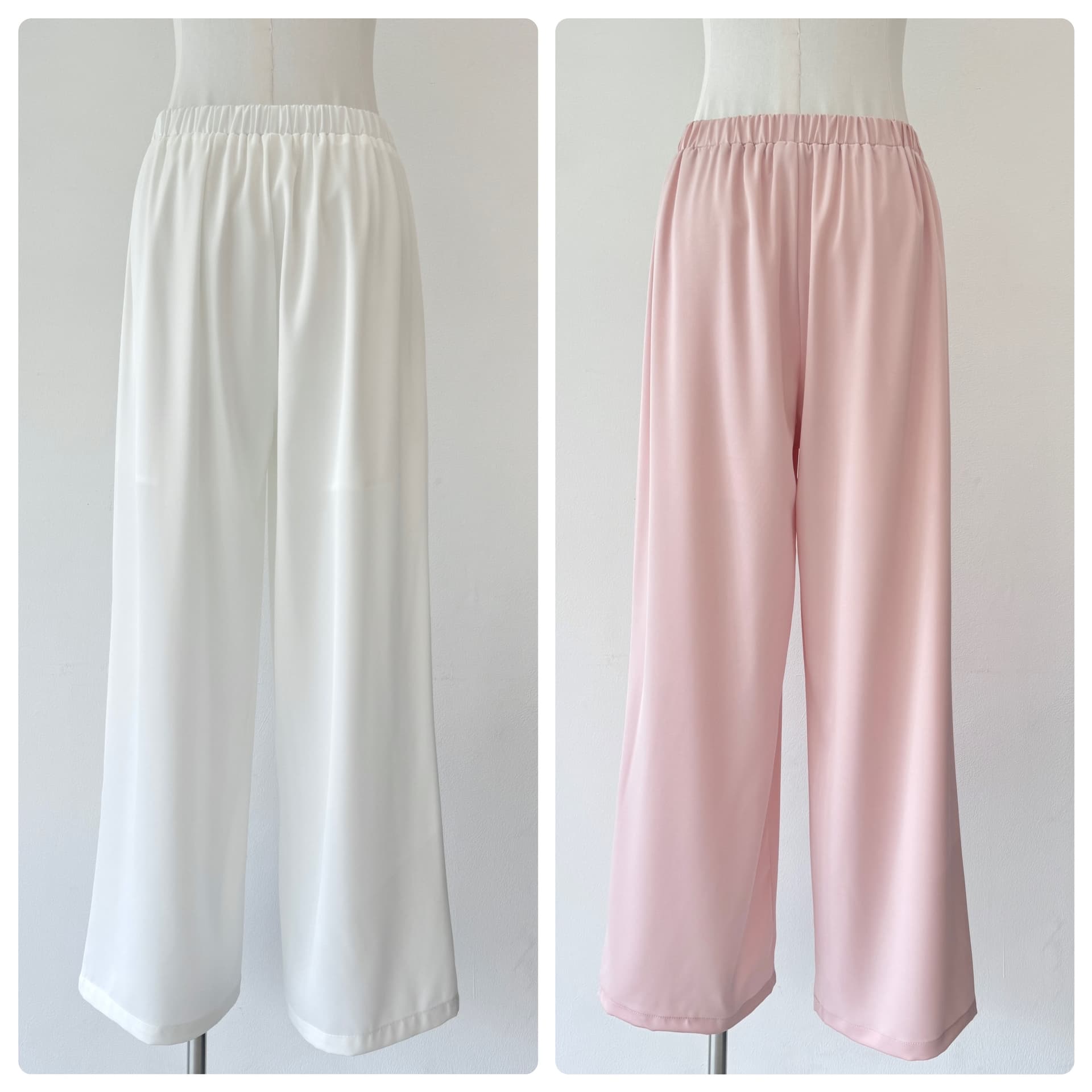 jmshop 산소 바지 화이트 아세트산 와이드 레깅스 바지 여름 얇은 스타일 도루 피하다. 차가운 바지 스트레이트 캐주얼 바지 상세 이미지 13