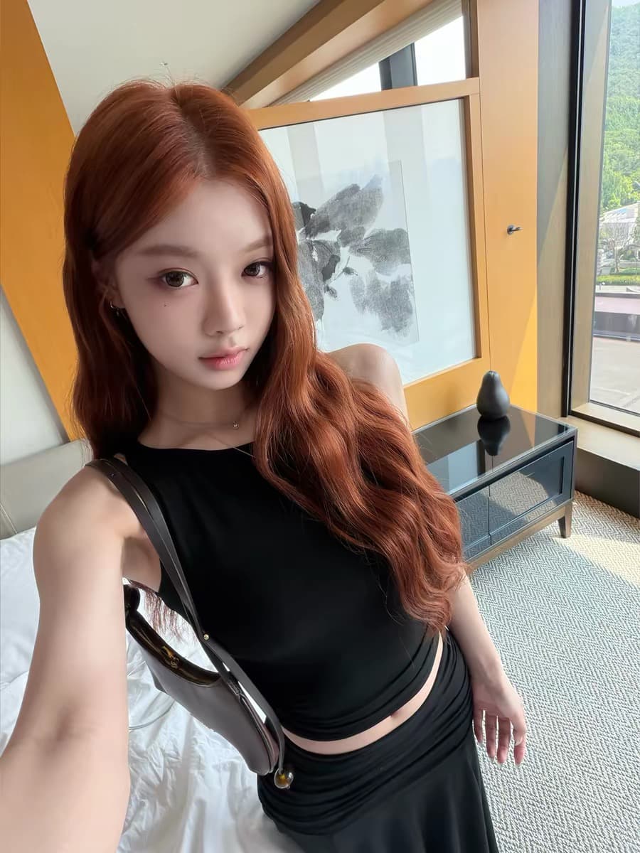도루 센스 breathing 도루 센스 세트 기초 조끼 허리 Pleat 금액 표지 고기 길다 반 스커트 상세 이미지 8