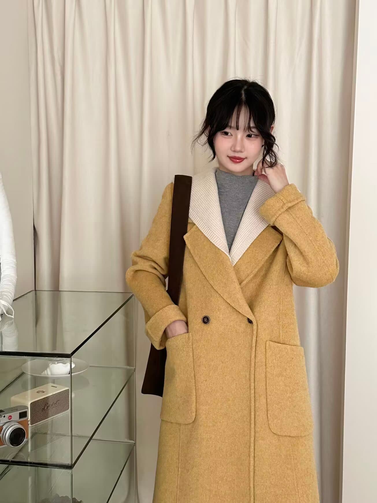 실사 고급 높은 품질 정통 양면 양모 코트 2026 겨울 새로운 상세 이미지 12