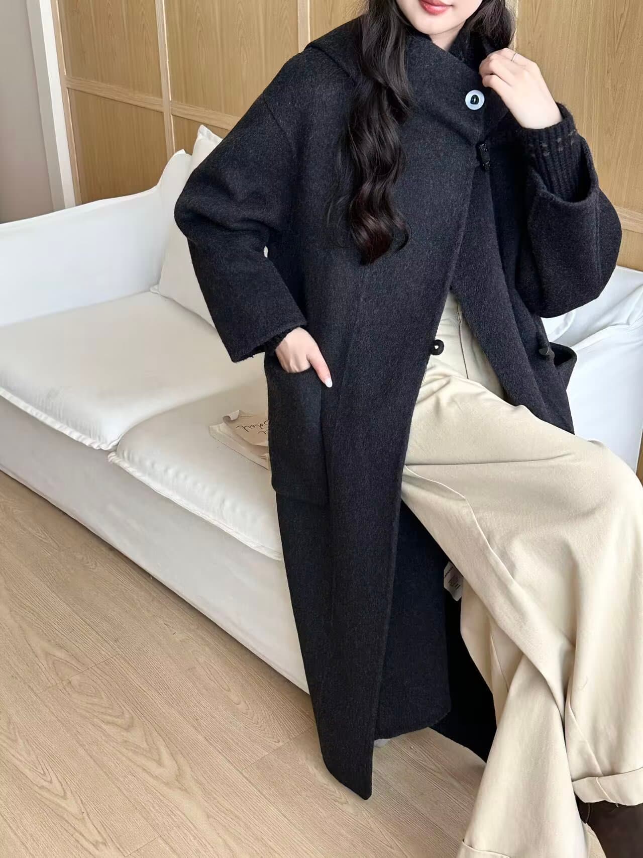 실사 고급 높은 품질 정통 양면 양모 코트 2026 겨울 새로운 상세 이미지 13