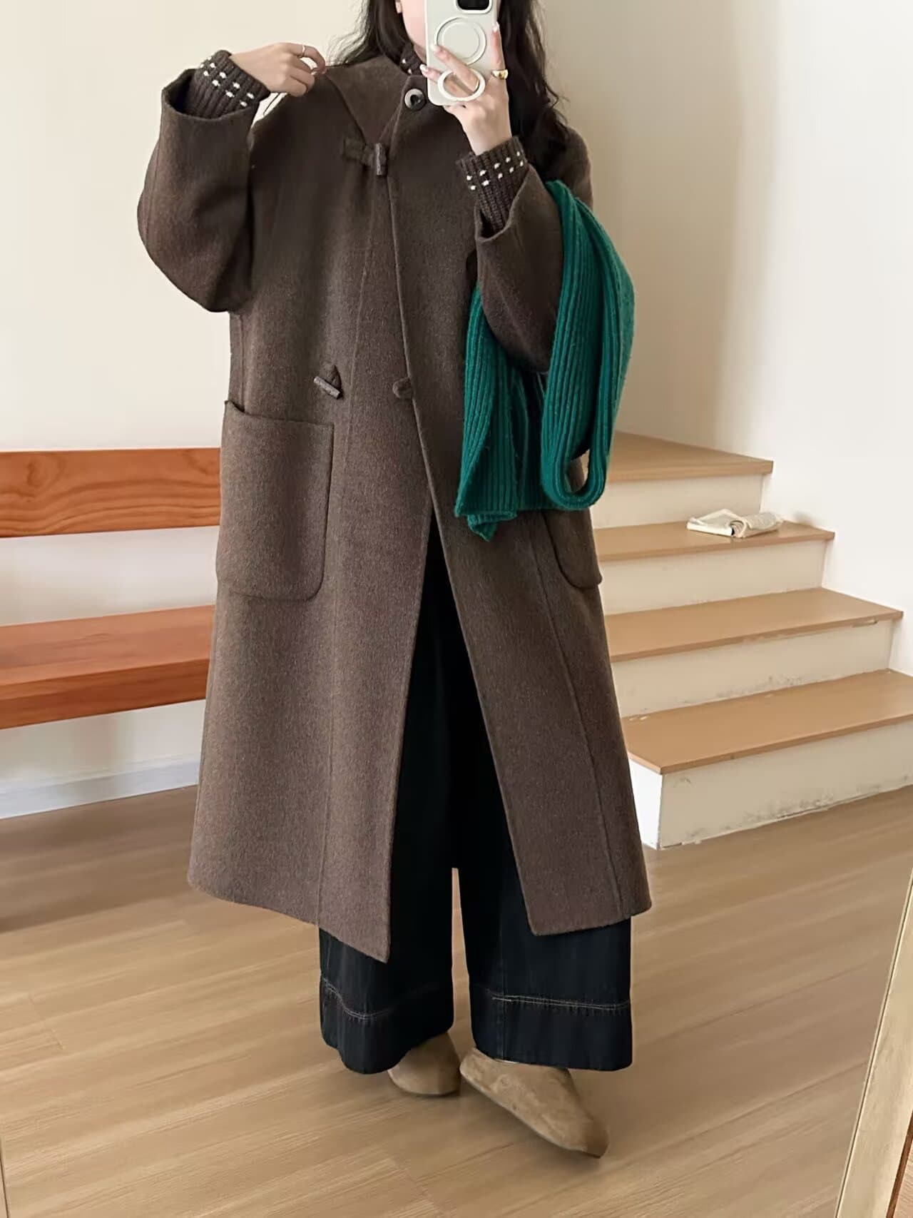 실사 고급 높은 품질 정통 양면 양모 코트 2026 겨울 새로운 상세 이미지 22