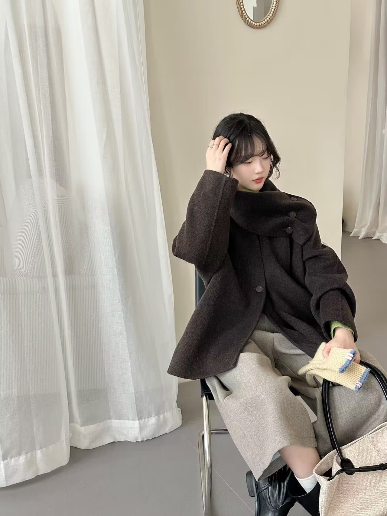 실사 고급 높은 품질 정통 양면 양모 코트 2026 겨울 새로운 상세 이미지 7