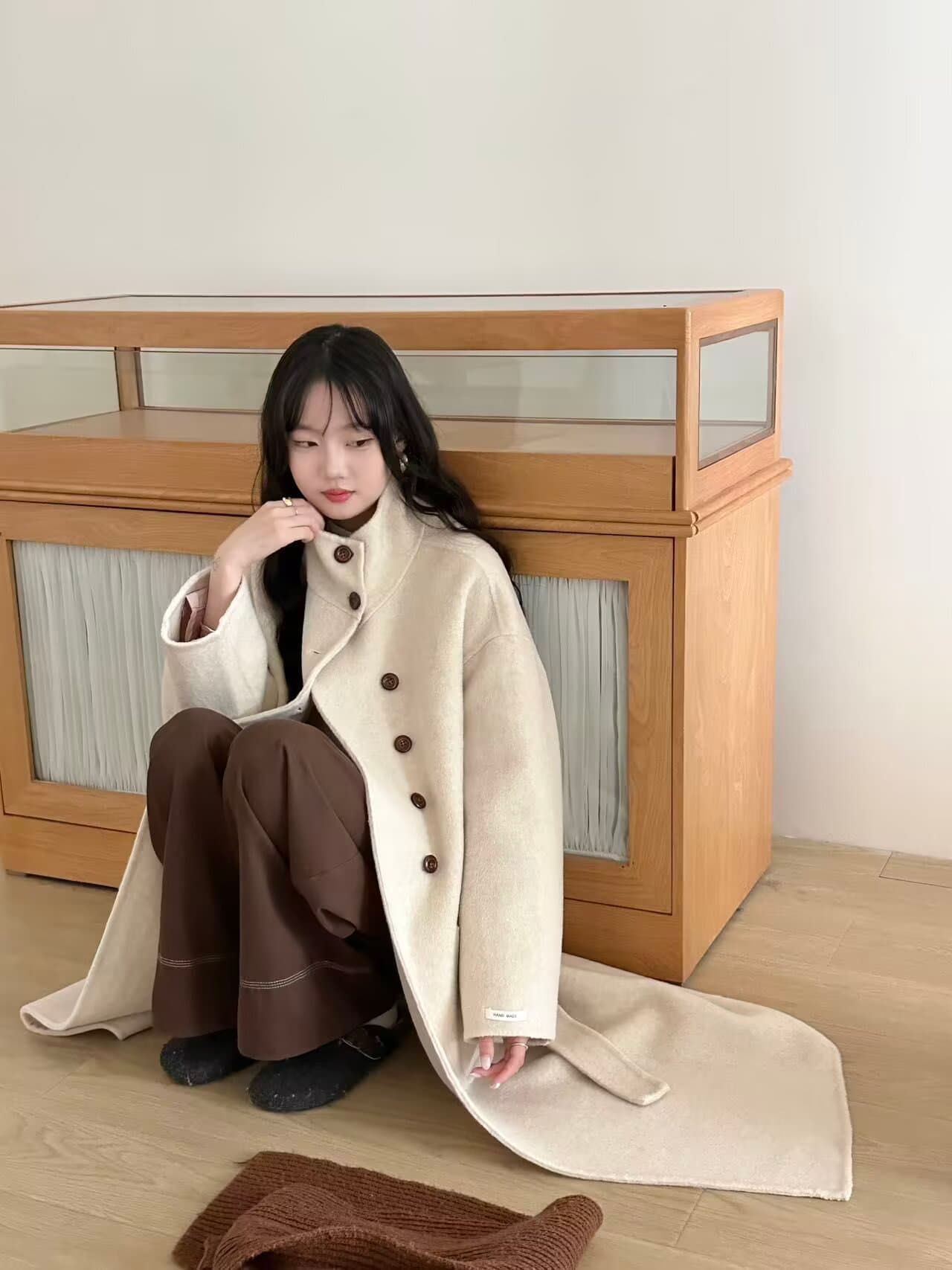 실사 고급 높은 품질 정통 양면 양모 코트 2026 겨울 새로운 상세 이미지 10