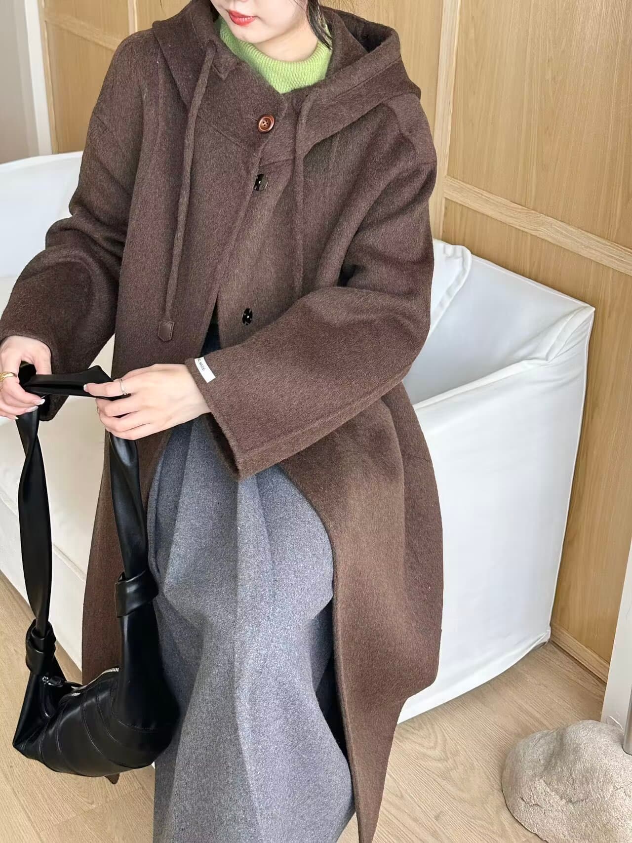 실사 고급 높은 품질 정통 양면 양모 코트 2026 겨울 새로운 상세 이미지 11