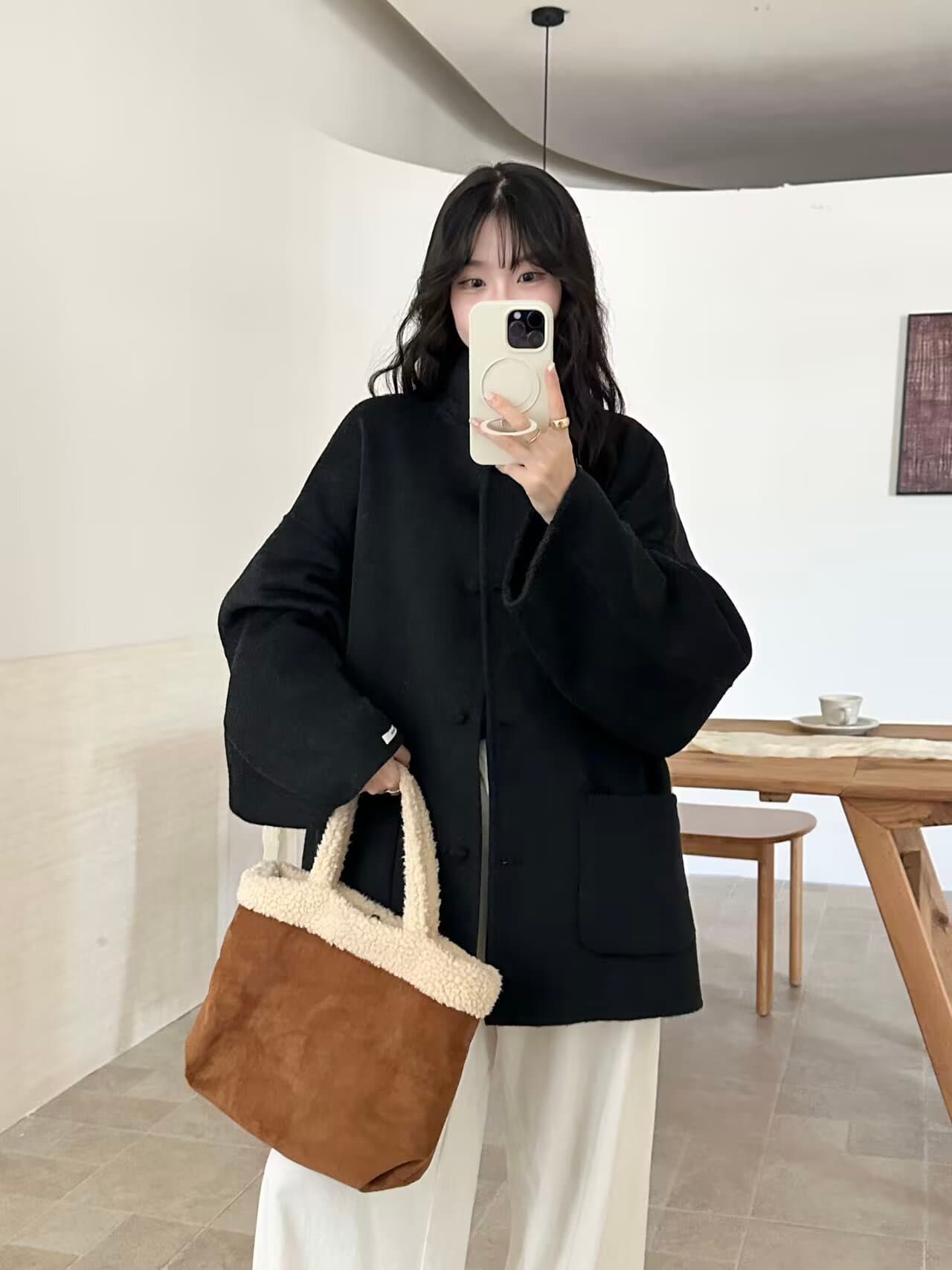 실사 고급 높은 품질 정통 양면 양모 코트 2026 겨울 새로운 상세 이미지 18