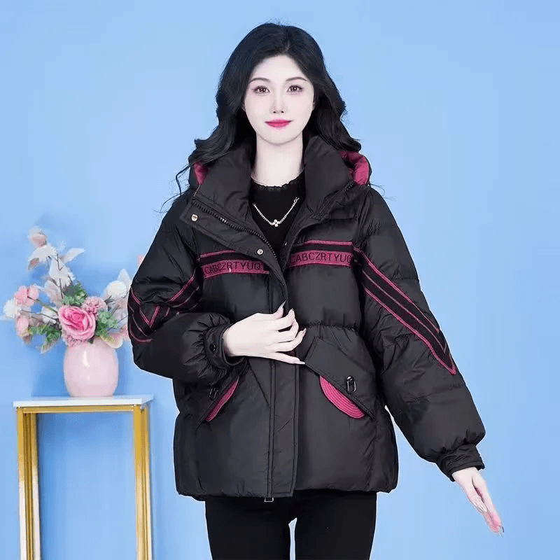 가을 겨울 새로운 패션 품격 외국 가스 보온 두꺼운 슬림해 보이는 면 의류 루즈핏 재킷 여성 레저 다용도 상세 이미지 2