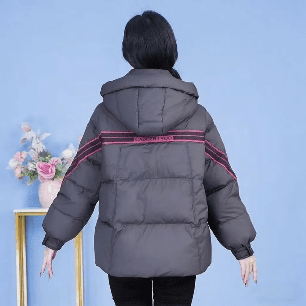 가을 겨울 새로운 패션 품격 외국 가스 보온 두꺼운 슬림해 보이는 면 의류 루즈핏 재킷 여성 레저 다용도 상세 이미지 6