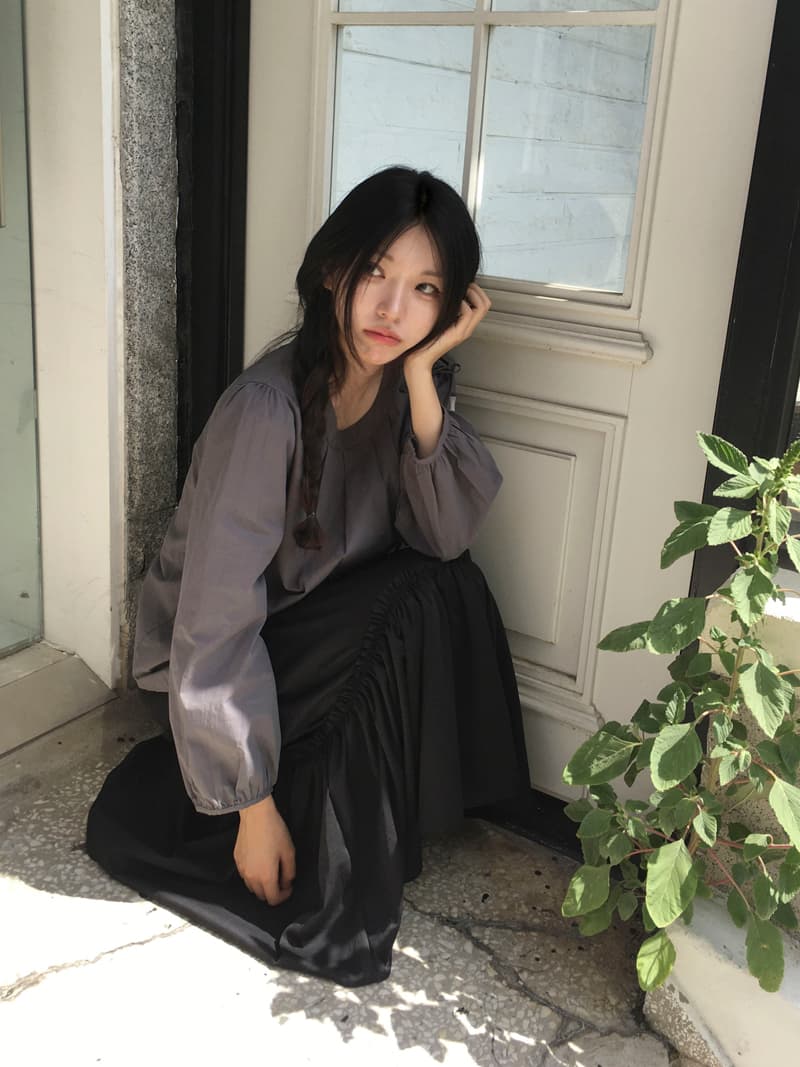 크기 있음 업데이트 한국 chic 출퇴근 연령 감소 라운드 넥 불규칙 레이스업 나비 매듭 셔츠 맨위 상세 이미지 7