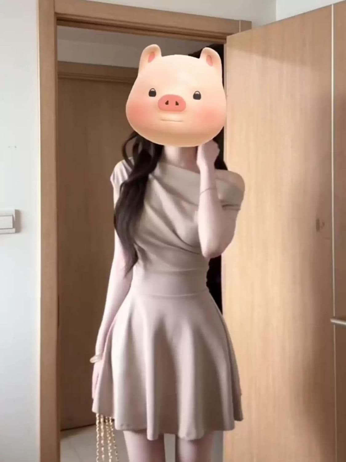 한 부서 연령 감소 고급 chic 드레스 단색 디자인 슈퍼 다용도 A라인 스커트 허리 수축 슬림해 보이는 마이크로 지방 짧은 치마 상세 이미지 2