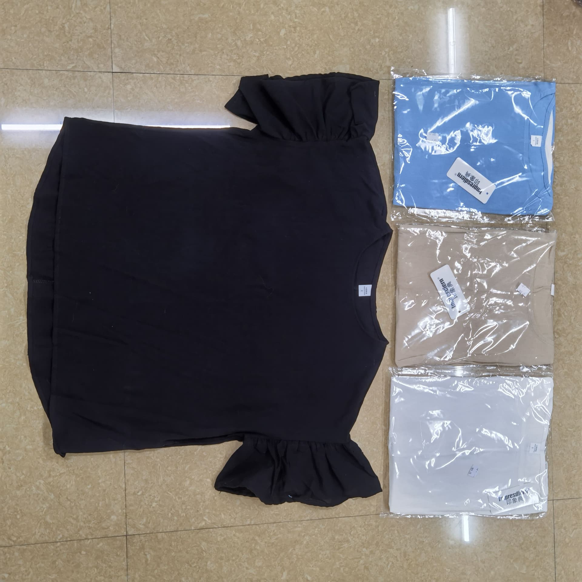 디자인 센스 나팔 소매 여름 새로운 루즈핏 표지 고기 슬림해 보이는 캐주얼 티셔츠 항구 바람 반팔 라운드 넥 면 린넨 맨위 상세 이미지 30