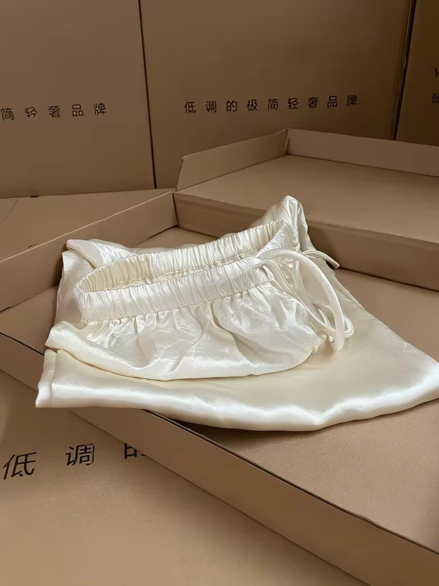 추천 여름 높은 품질 새로운 아세트산 와이드 레깅스 바지 도루 가을 센스 허리밴드 펌프 로프 공기 센스 긴 바지 상세 이미지 2