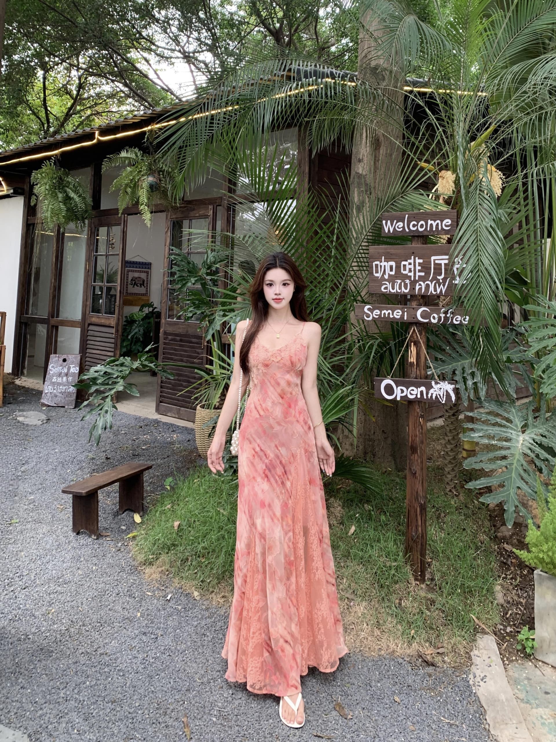 실사 빅 사이즈 2026 여름 새로운 슬립 레이스 무거운 작업 드레스 순수한 욕망 바람 몸매 가꾸기 슬림해 보이는 롱 스커트 여성 상세 이미지 25
