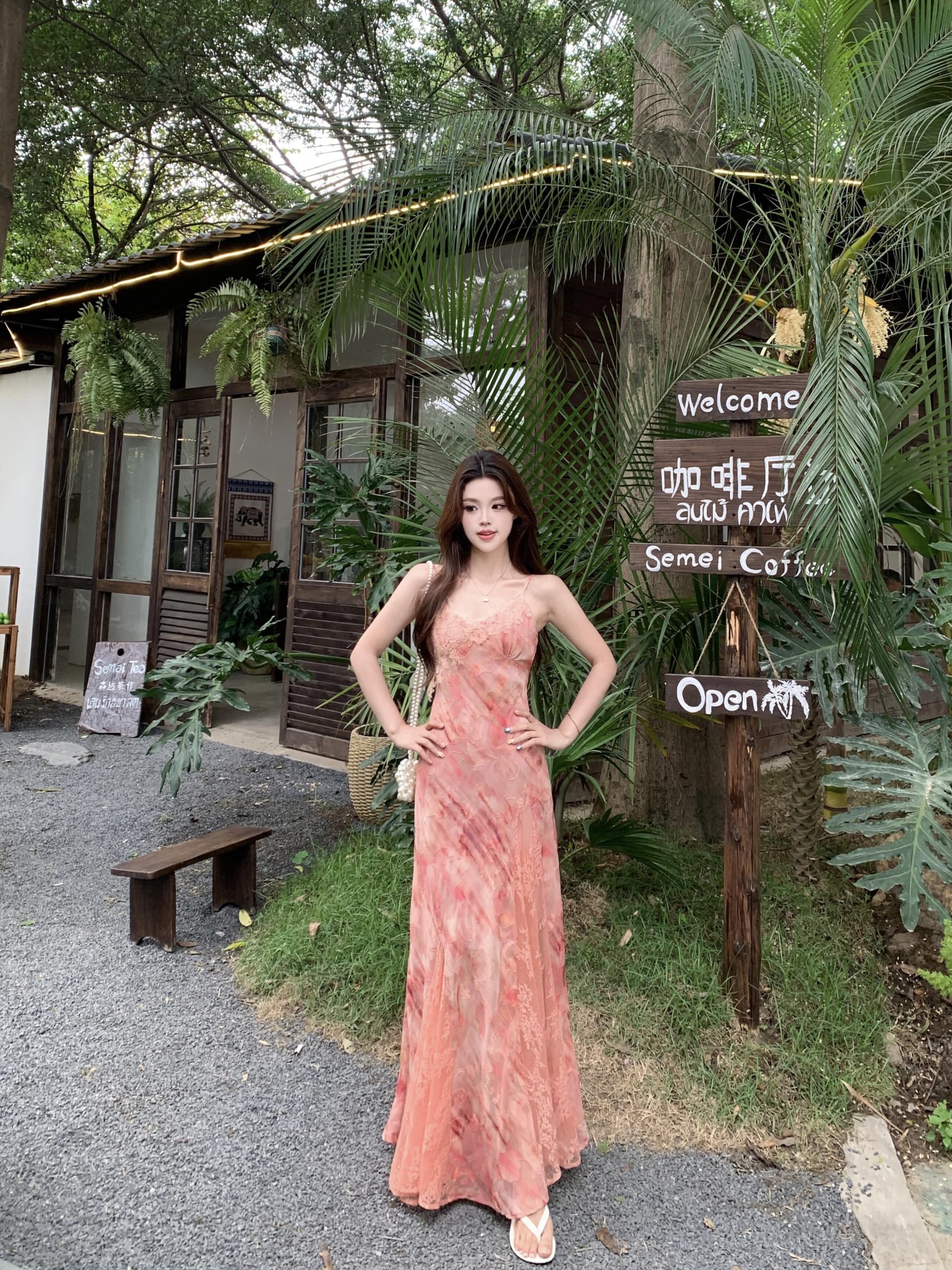 실사 빅 사이즈 2026 여름 새로운 슬립 레이스 무거운 작업 드레스 순수한 욕망 바람 몸매 가꾸기 슬림해 보이는 롱 스커트 여성 상세 이미지 27