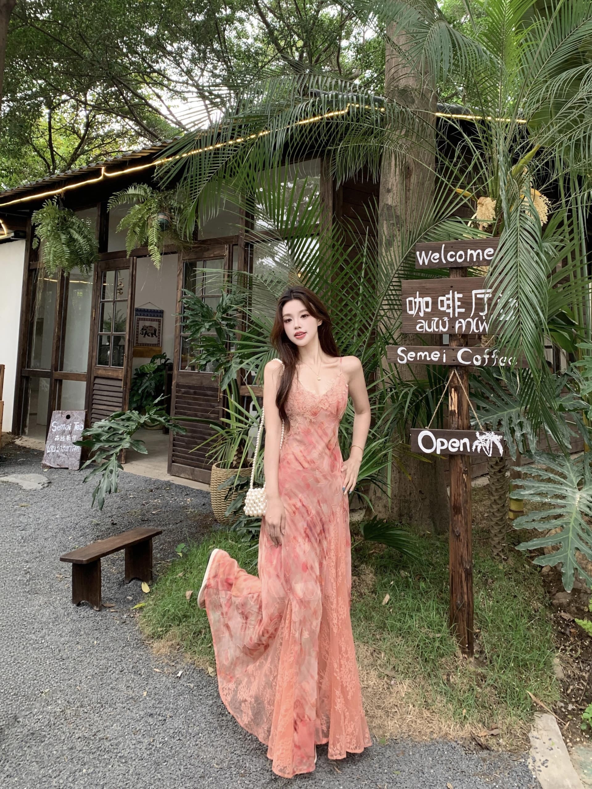 실사 빅 사이즈 2026 여름 새로운 슬립 레이스 무거운 작업 드레스 순수한 욕망 바람 몸매 가꾸기 슬림해 보이는 롱 스커트 여성 상세 이미지 28