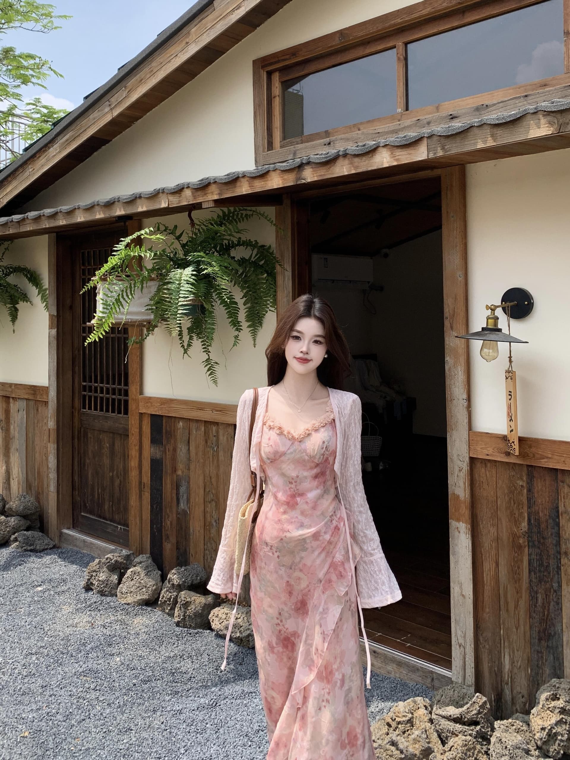 실사 빅 사이즈 2026 여름 새로운 몸매 가꾸기 슬림해 보이는 꽃 슬립 작은 꽃무늬 품격 슬림해 보이는 순수한 욕망 드레스 상세 이미지 13