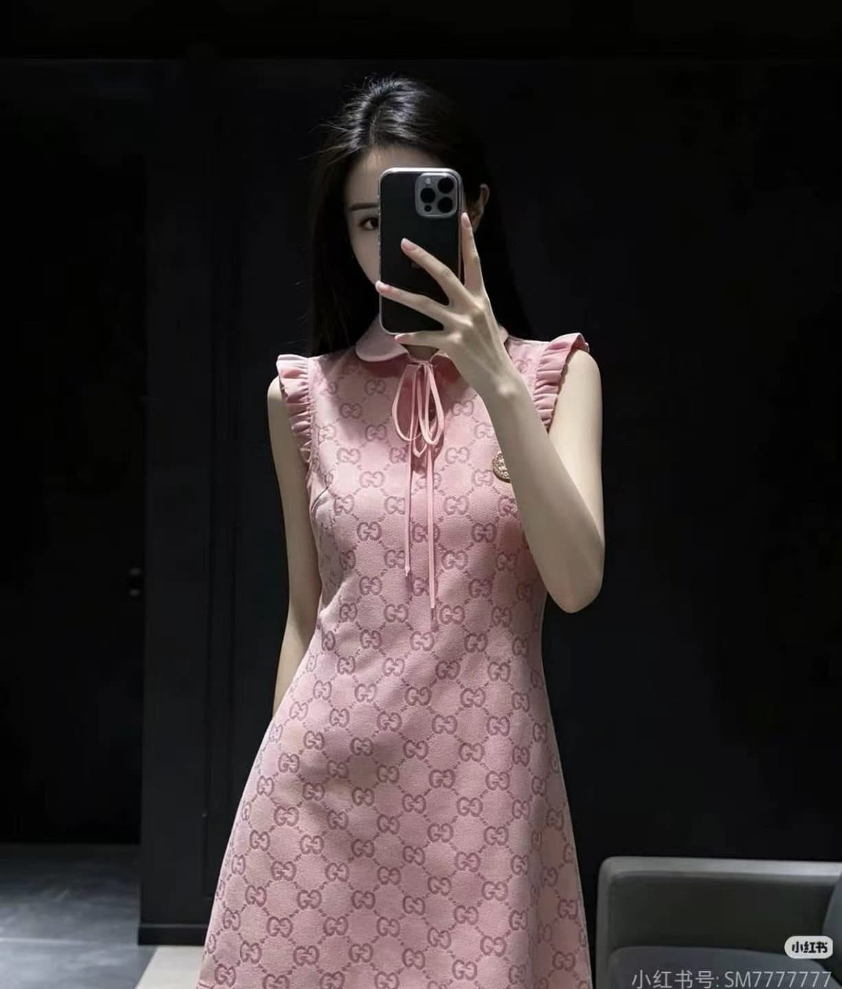 2026 여름 새로운 부드러운 바람 베이비 칼라 민소매 여성 드레스 여름 쇼트 스타일 레이스업 캐주얼 치마 상세 이미지 3